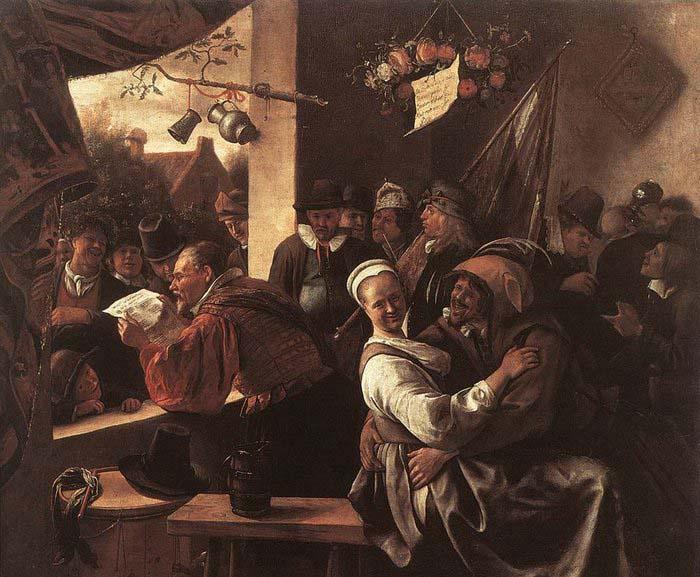Jan Steen The Rhetoricians oil painting picture